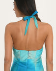 ROBE - AURORA - CYAN ROBE NEW KOOKAI Mode Kookai