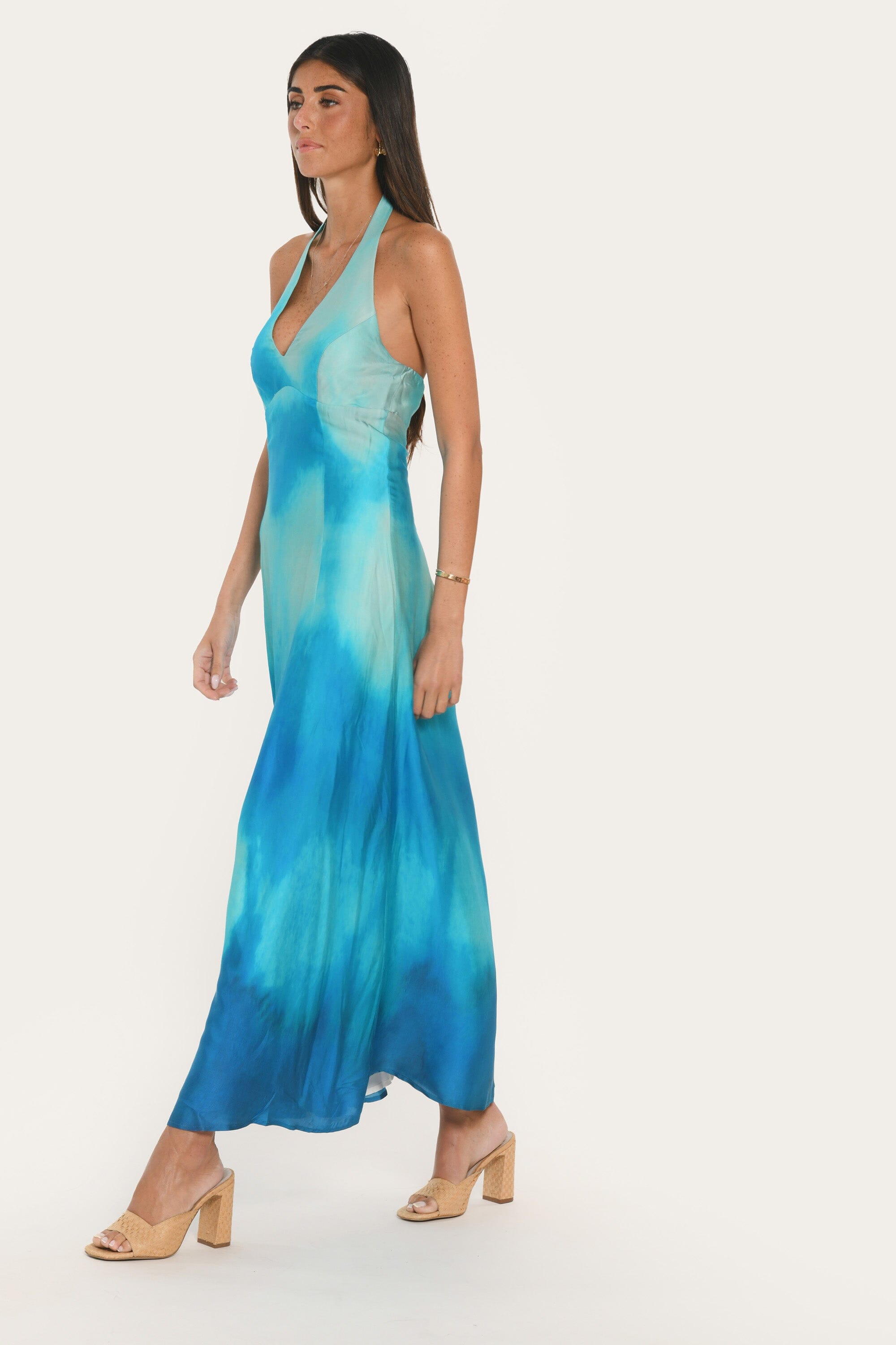 ROBE - AURORA - CYAN ROBE NEW KOOKAI Mode Kookai