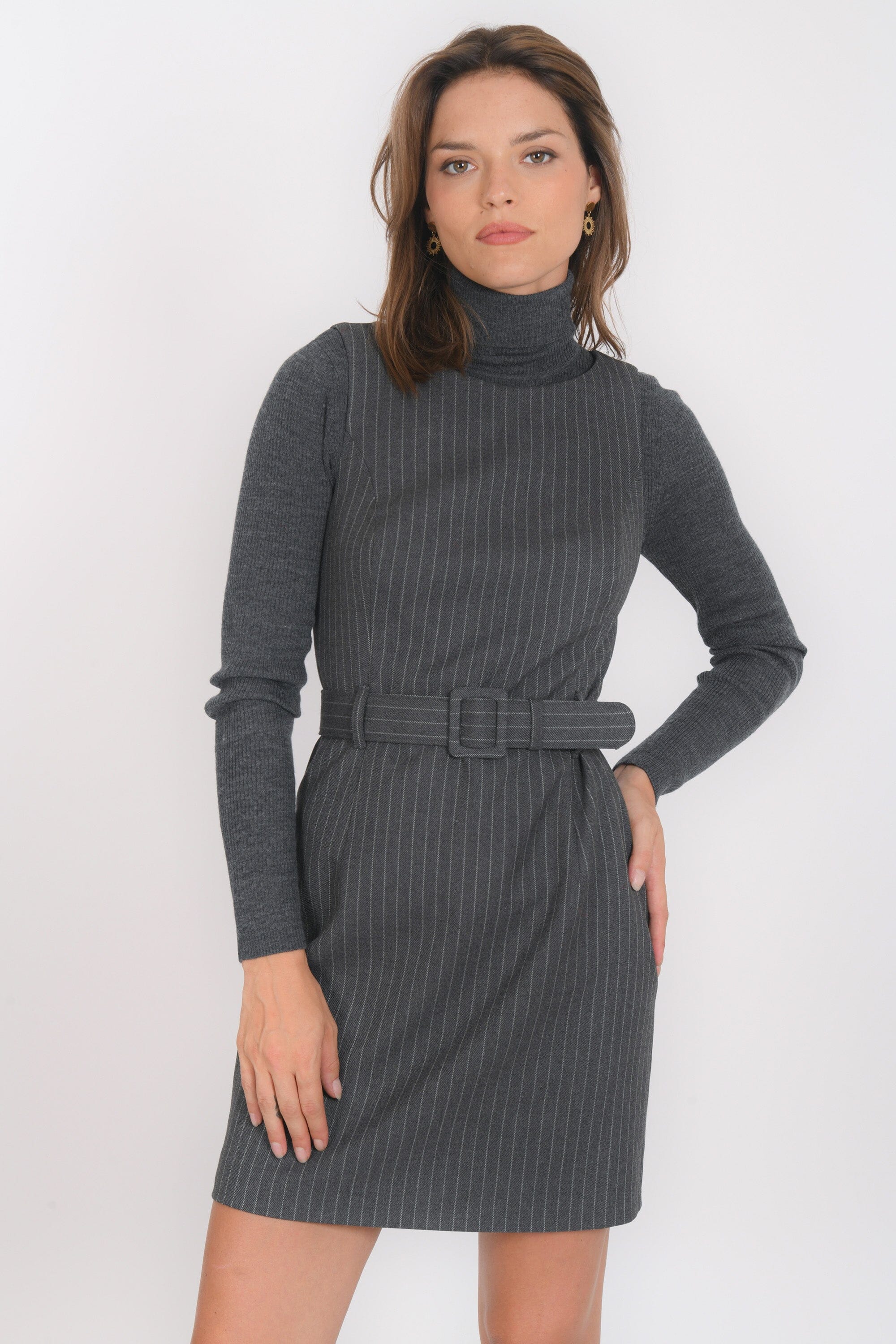 ROBE - BARTOLOMEO - GRIS ROBE NEW KOOKAI Mode Kookai