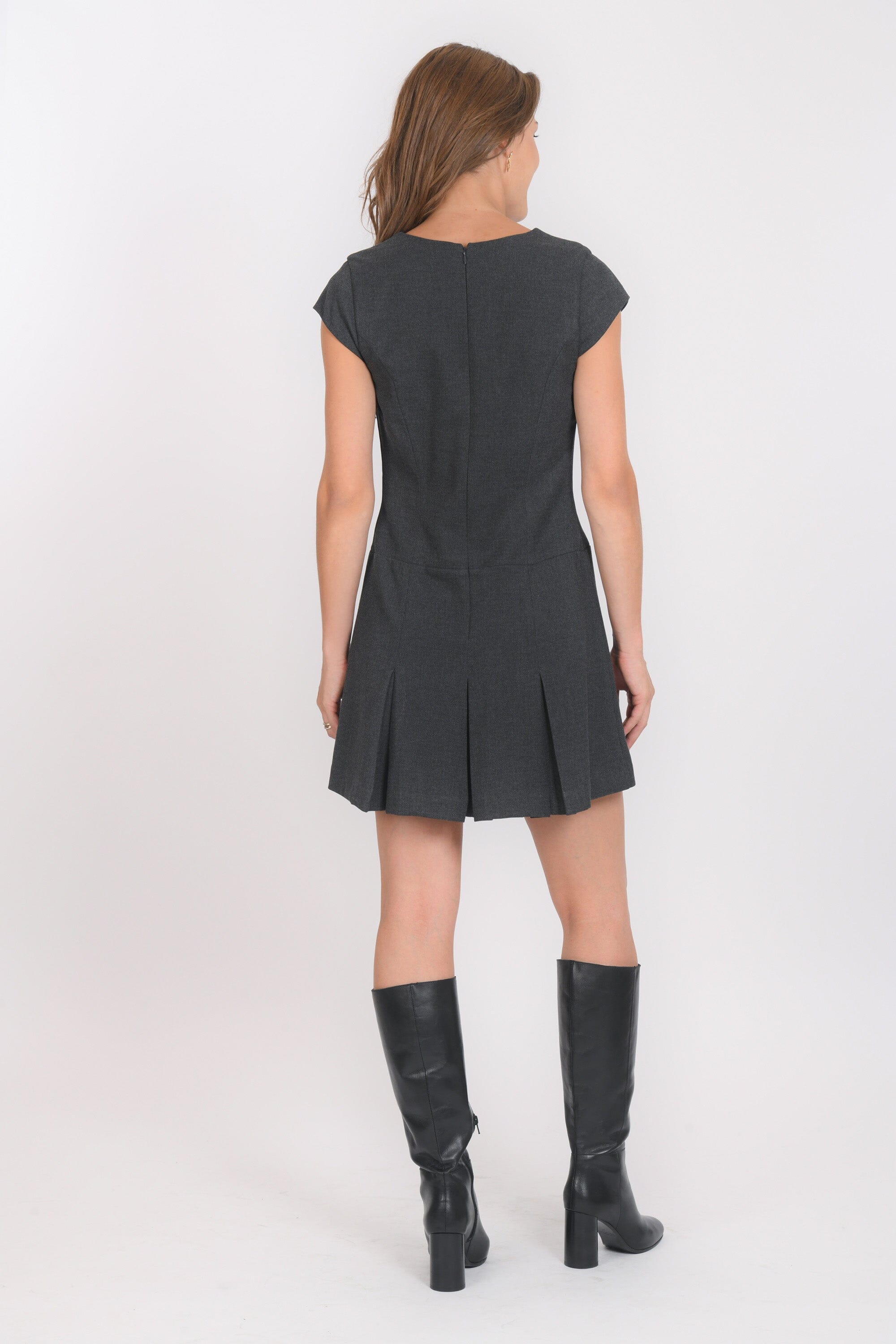 ROBE - BELLA - ANTHRACITE ROBE NEW KOOKAI Mode Kookai