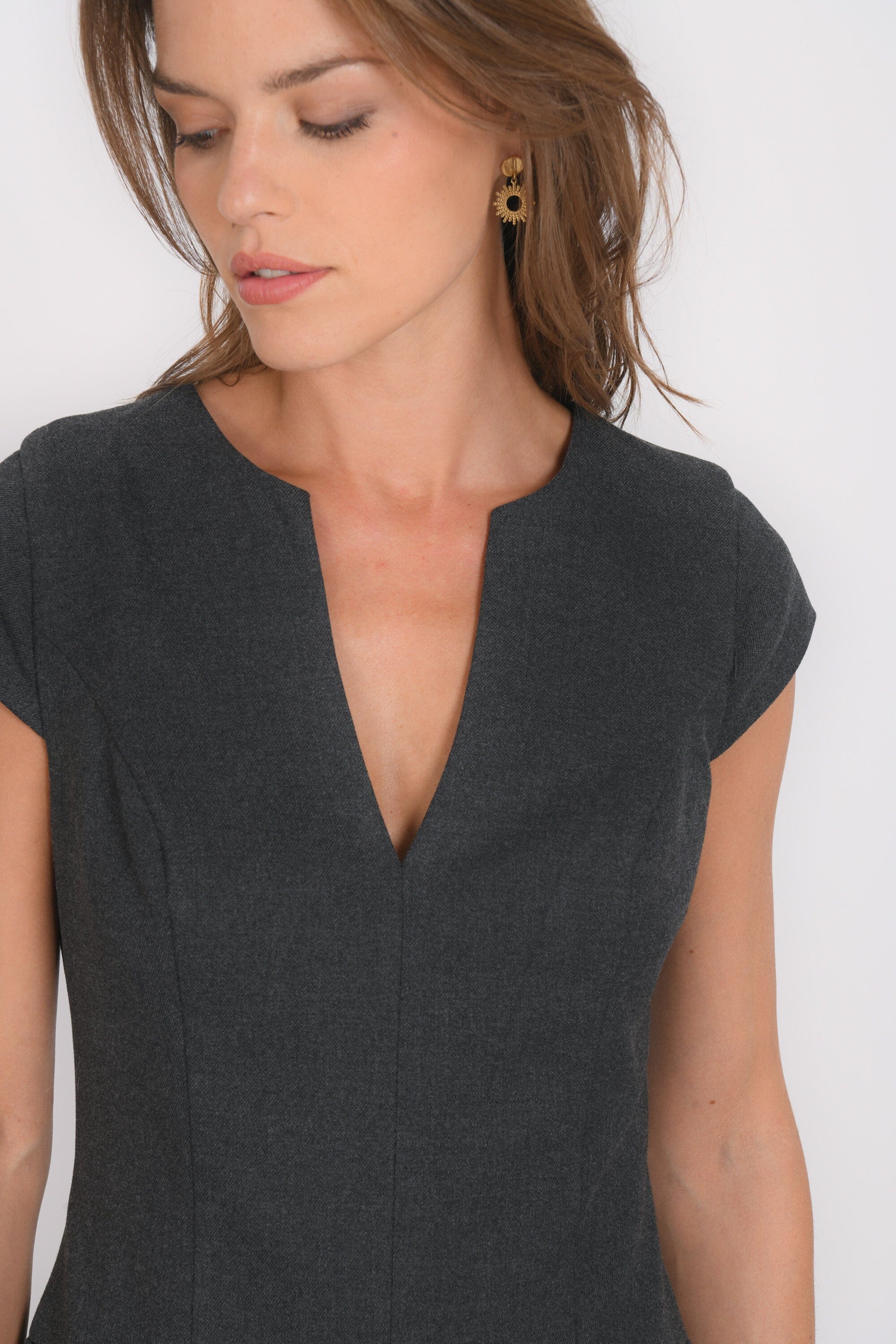 ROBE - BELLA - ANTHRACITE ROBE NEW KOOKAI Mode Kookai