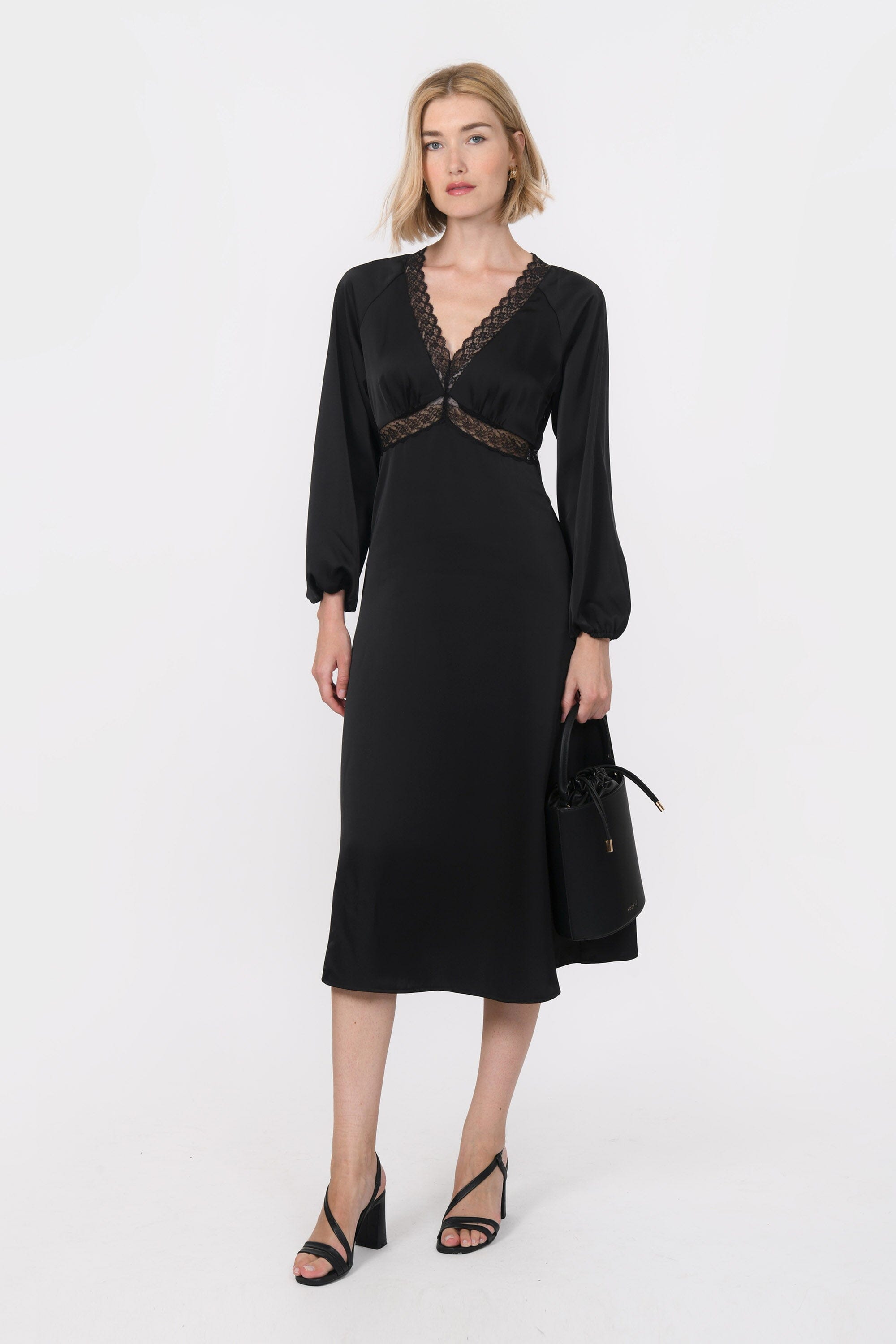 ROBE - BERGAMOTE - NOIR ROBE NEW KOOKAI Mode Kookai