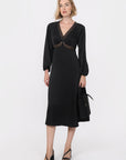 ROBE - BERGAMOTE - NOIR ROBE NEW KOOKAI Mode Kookai