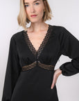 ROBE - BERGAMOTE - NOIR ROBE NEW KOOKAI Mode Kookai