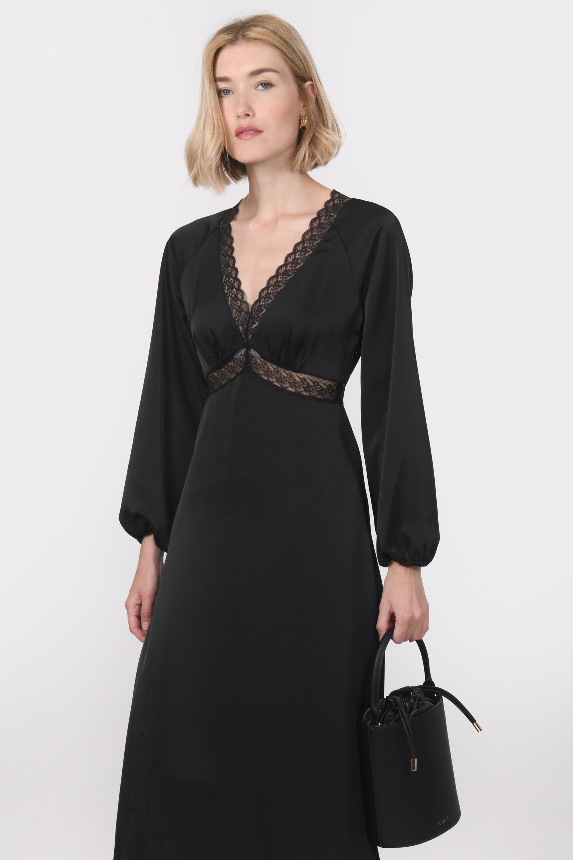ROBE - BERGAMOTE - NOIR ROBE NEW KOOKAI Mode Kookai