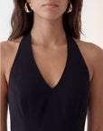 ROBE BI-MATIERE DOS NU - CASSANDRA - NOIR ROBE NEW KOOKAI Mode Kookai