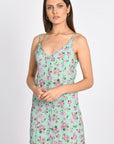 ROBE BRETELLES LAURA VERT/VIOLET ROBE KOOKAI Mode Kookai