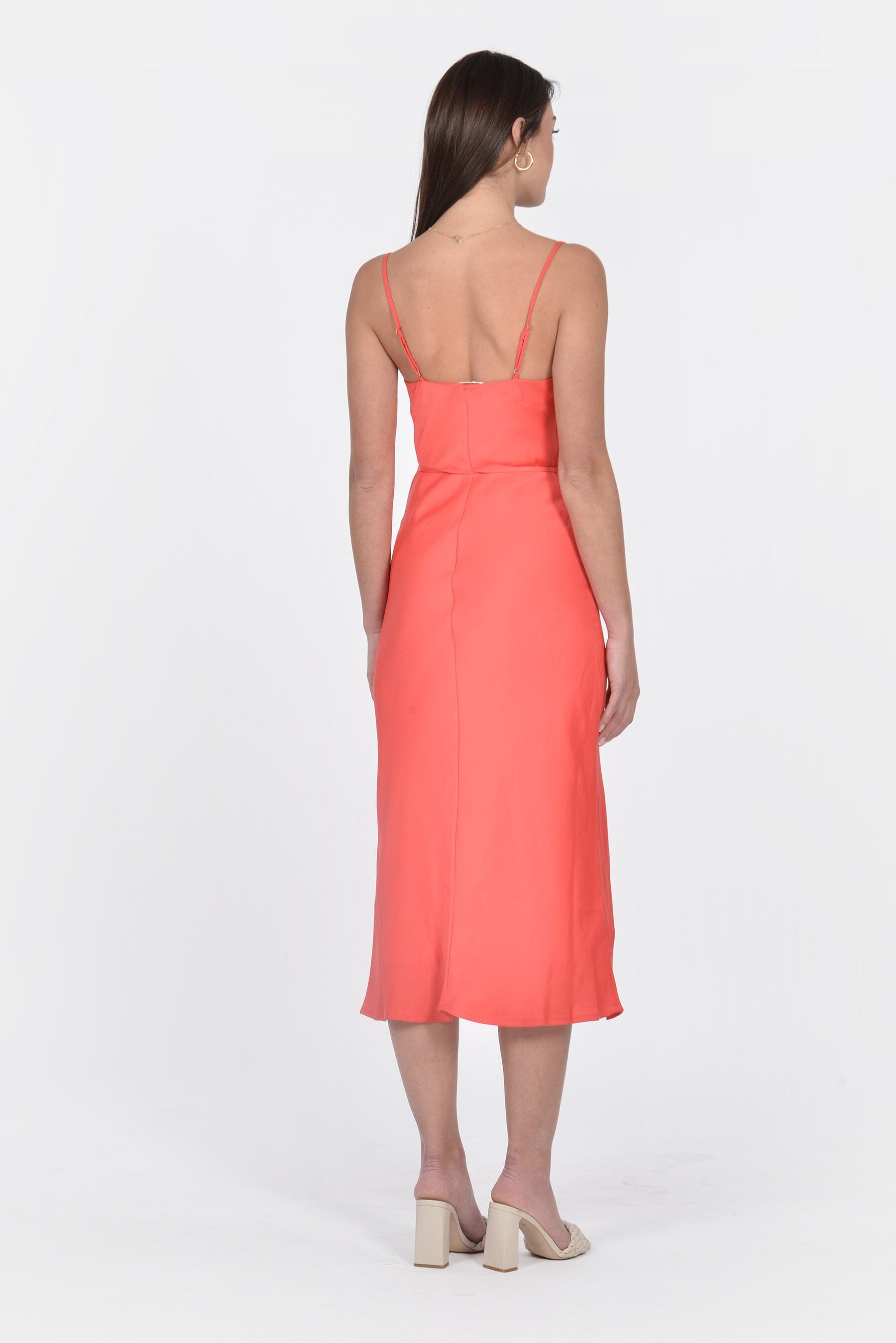 ROBE BRETELLES MIDI ELLIS STRAWBERRY ROBE KOOKAI Mode Kookai