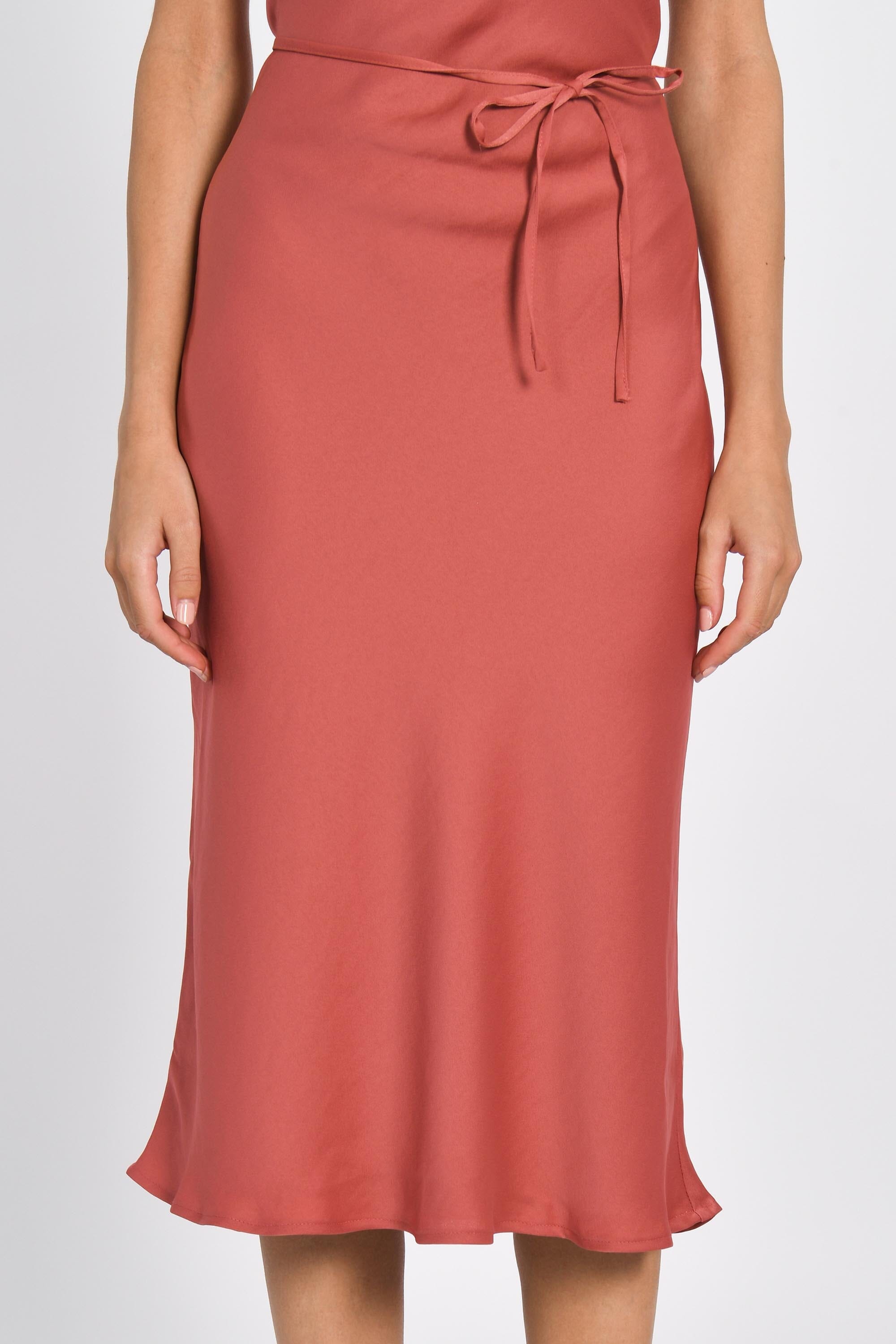 ROBE BRETELLES MIDI ELLIS TERRACOTA ROBE KOOKAI Mode Kookai