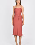 ROBE BRETELLES MIDI ELLIS TERRACOTA ROBE KOOKAI Mode Kookai