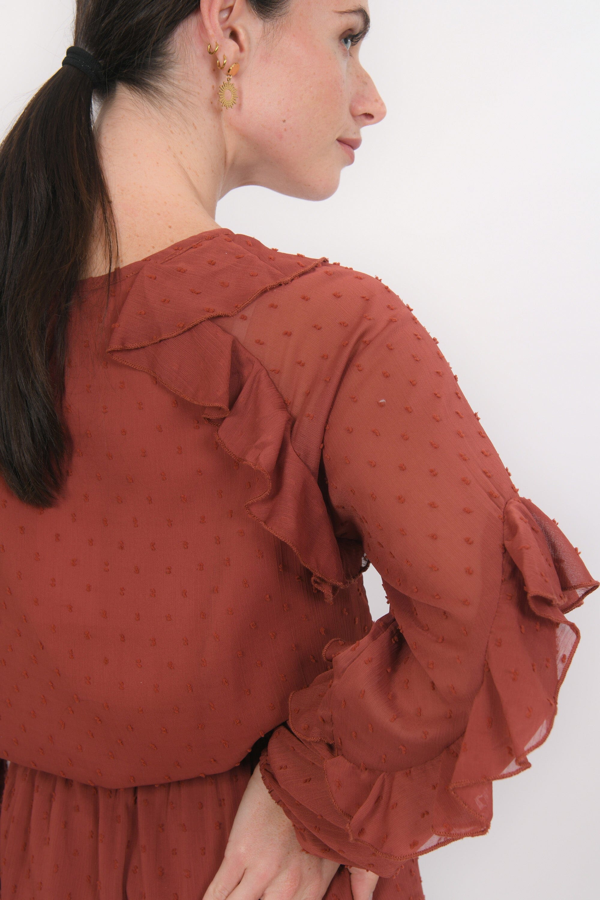 ROBE - BRITANNY - BORDEAUX ROBE NEW KOOKAI Mode Kookai