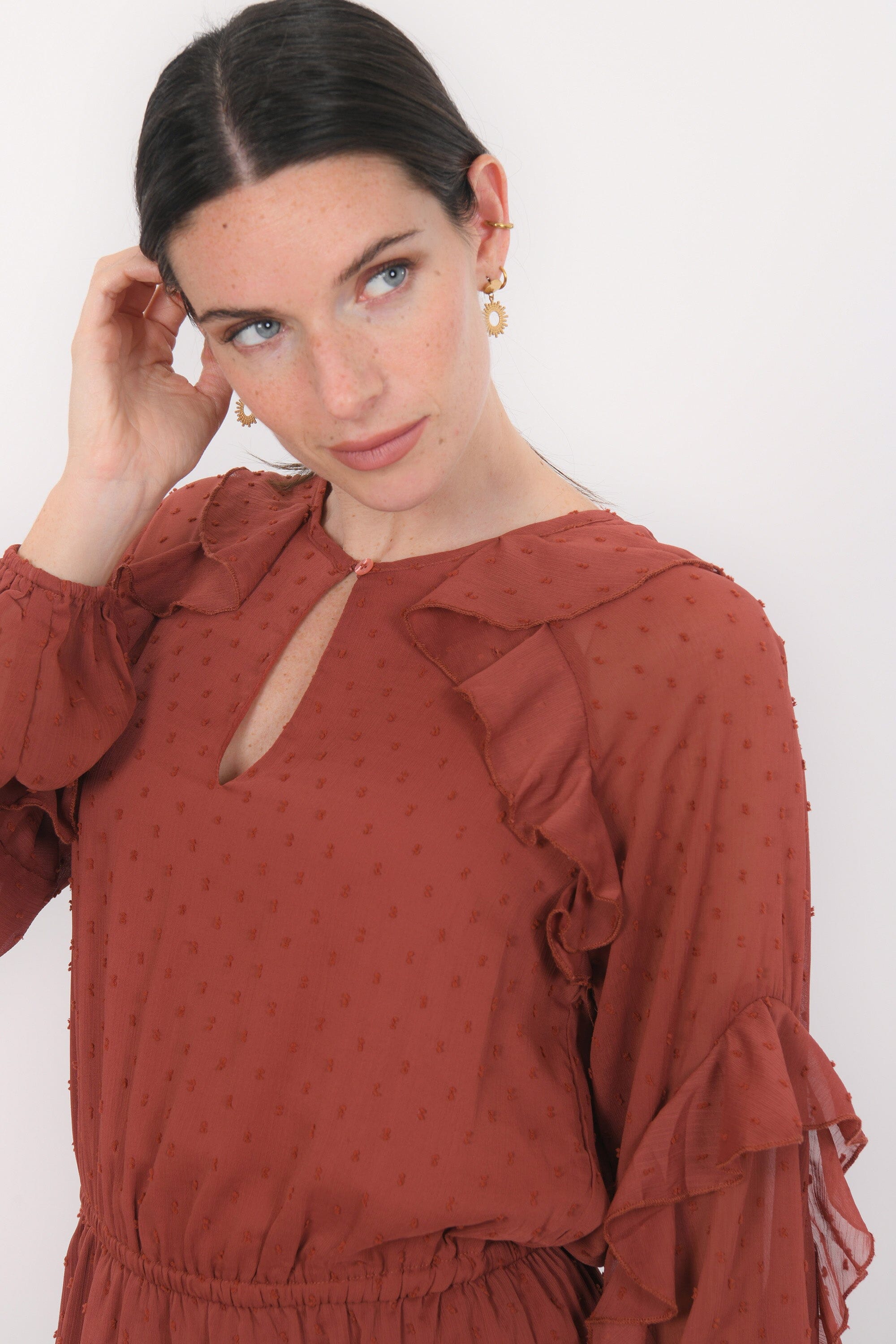 ROBE - BRITANNY - BORDEAUX ROBE NEW KOOKAI Mode Kookai