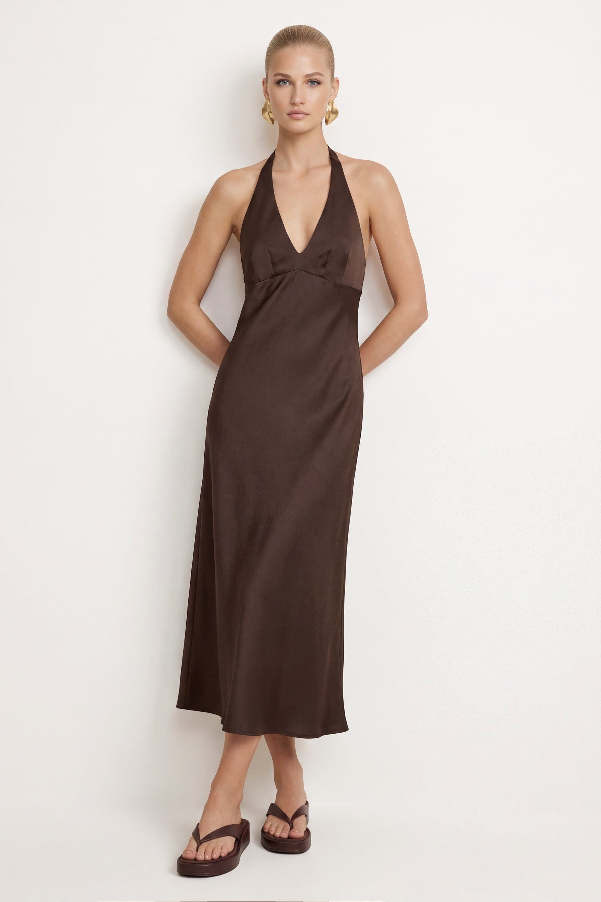 ROBE - CAPRI - CHOCOLAT ROBE NEW KOOKAI Mode Kookai