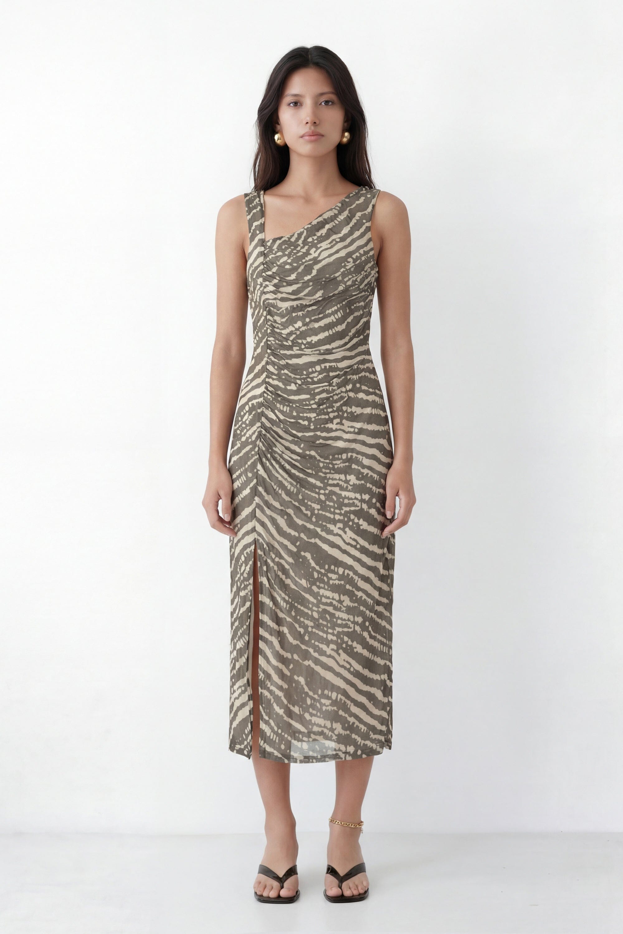 ROBE - CASSIE - KAKI ROBE NEW KOOKAI Mode Kookai