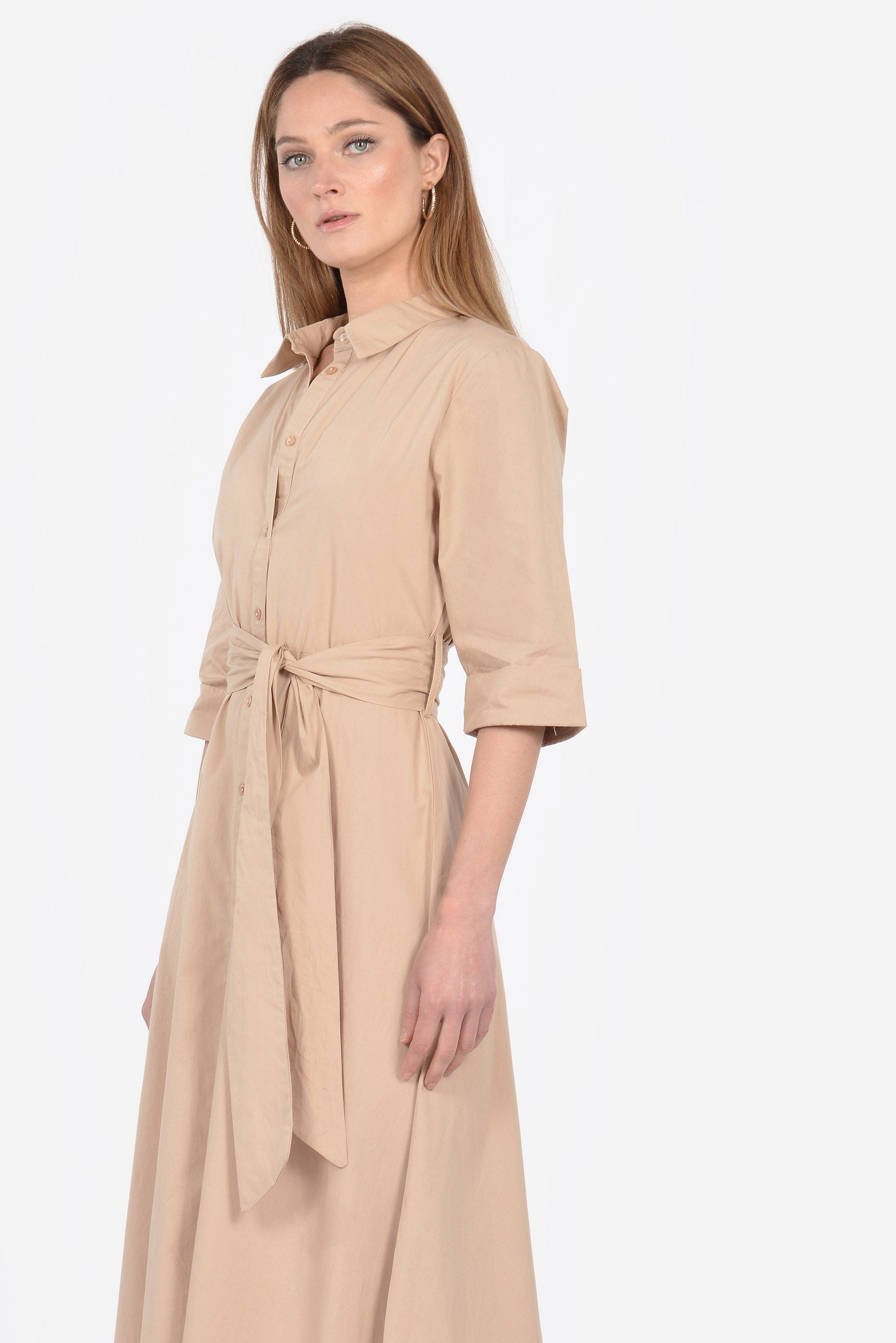 ROBE CHEMISE MIDI BARBARA BEIGE ROBE KOOKAI Mode Kookai