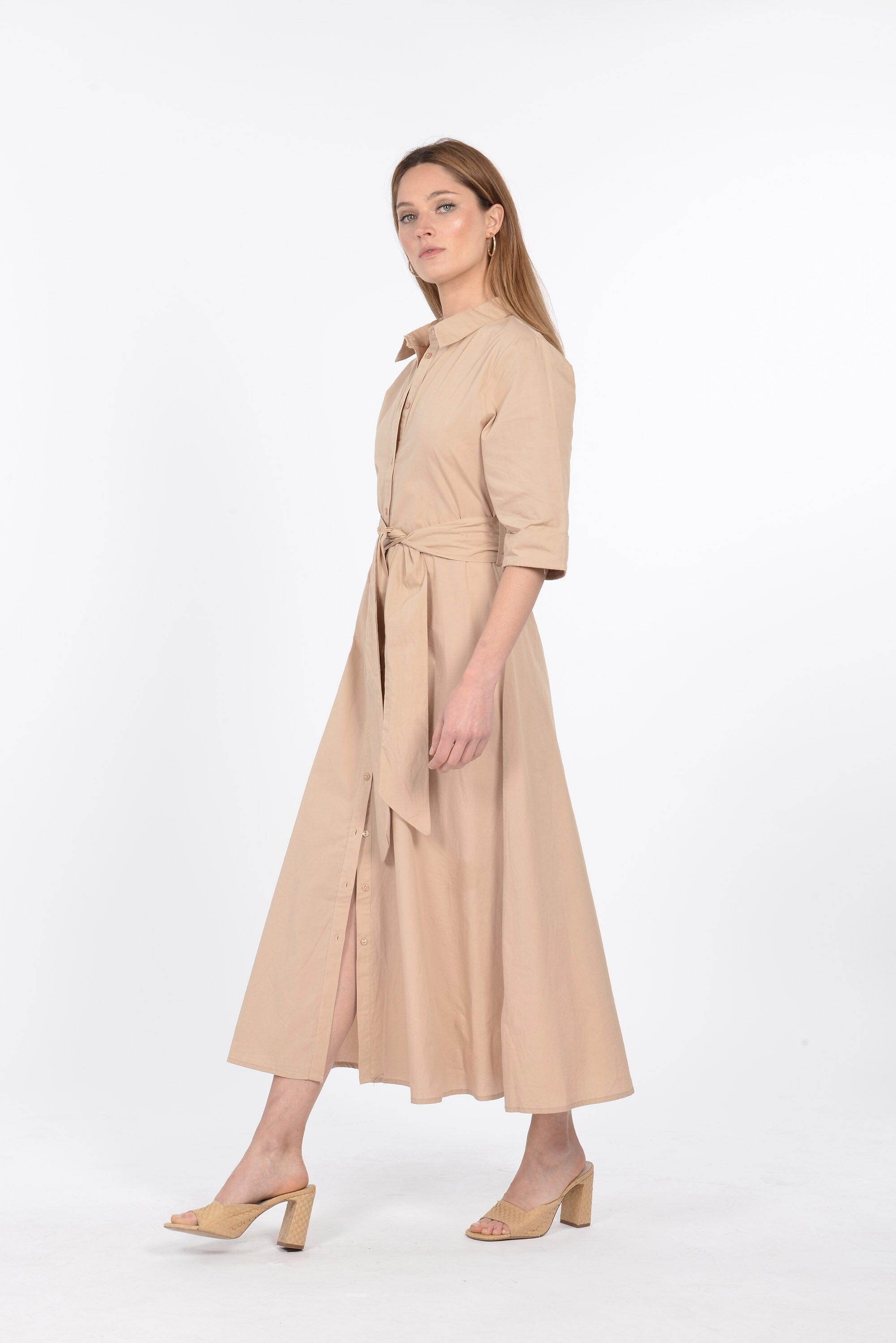 ROBE CHEMISE MIDI BARBARA BEIGE ROBE KOOKAI Mode Kookai