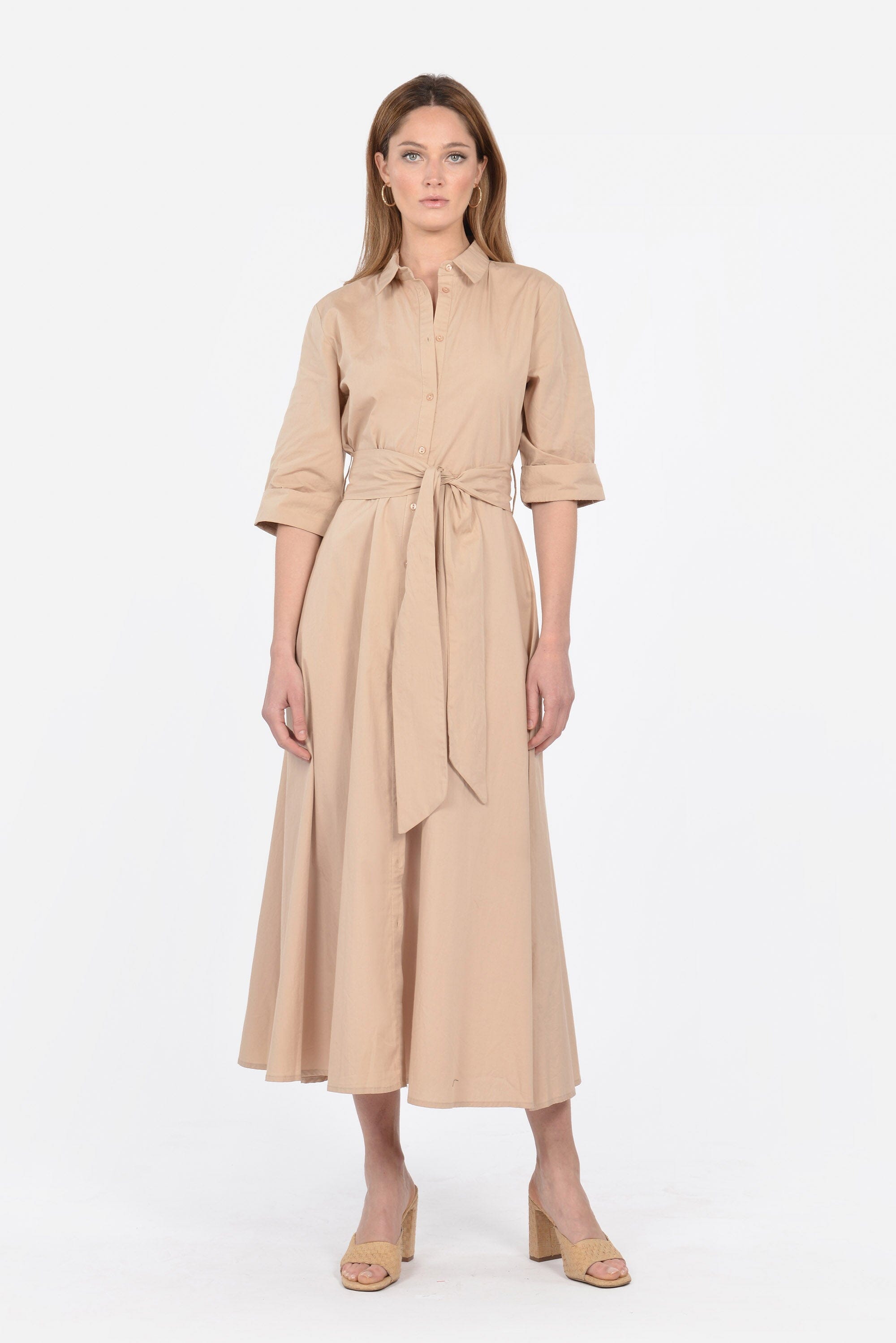 ROBE CHEMISE MIDI BARBARA BEIGE ROBE KOOKAI Mode Kookai