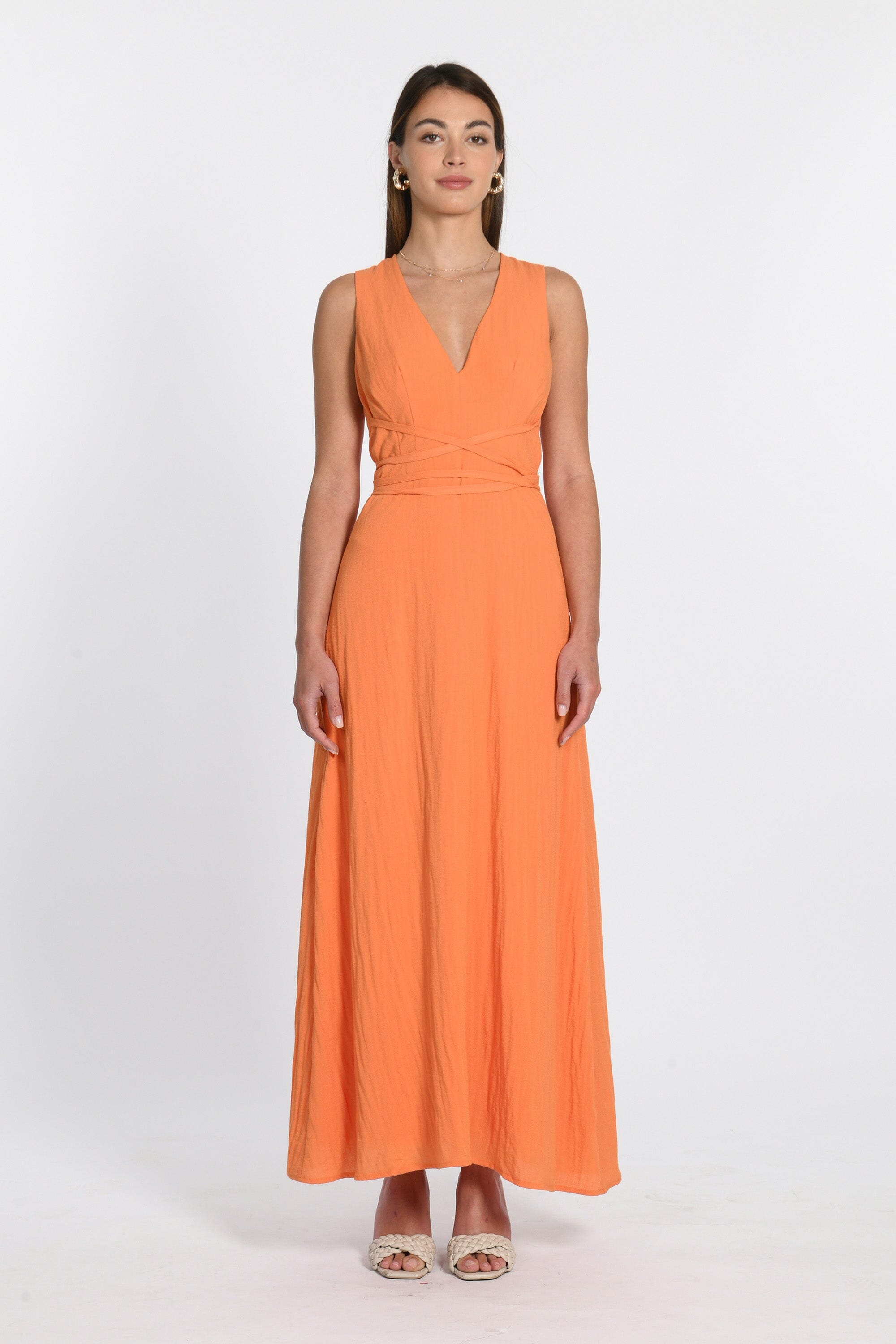 ROBE COL V LONGUE HAYMIE PAPAYE ROBE KOOKAI Mode Kookai