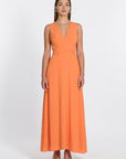 ROBE COL V LONGUE HAYMIE PAPAYE ROBE KOOKAI Mode Kookai