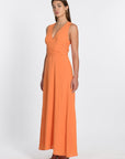 ROBE COL V LONGUE HAYMIE PAPAYE ROBE KOOKAI Mode Kookai