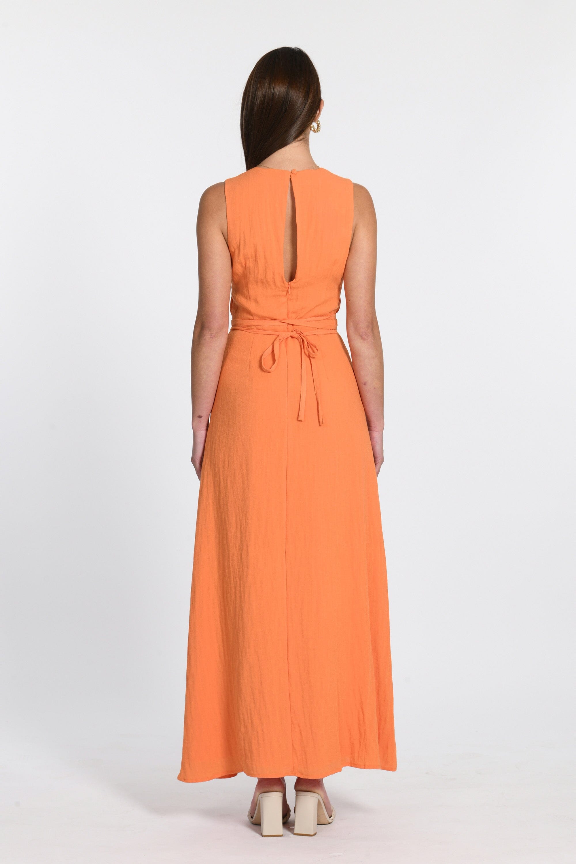 ROBE COL V LONGUE HAYMIE PAPAYE ROBE KOOKAI Mode Kookai