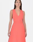 ROBE COL V LONGUE HAYMIE STRAWBERRY ROBE KOOKAI Mode Kookai