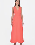 ROBE COL V LONGUE HAYMIE STRAWBERRY ROBE KOOKAI Mode Kookai