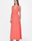 ROBE COL V LONGUE HAYMIE STRAWBERRY ROBE KOOKAI Mode Kookai