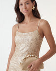 ROBE - COPACABANA - GOLD ROBE NEW KOOKAI Mode Kookai