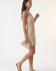 ROBE - COPACABANA - GOLD ROBE NEW KOOKAI Mode Kookai