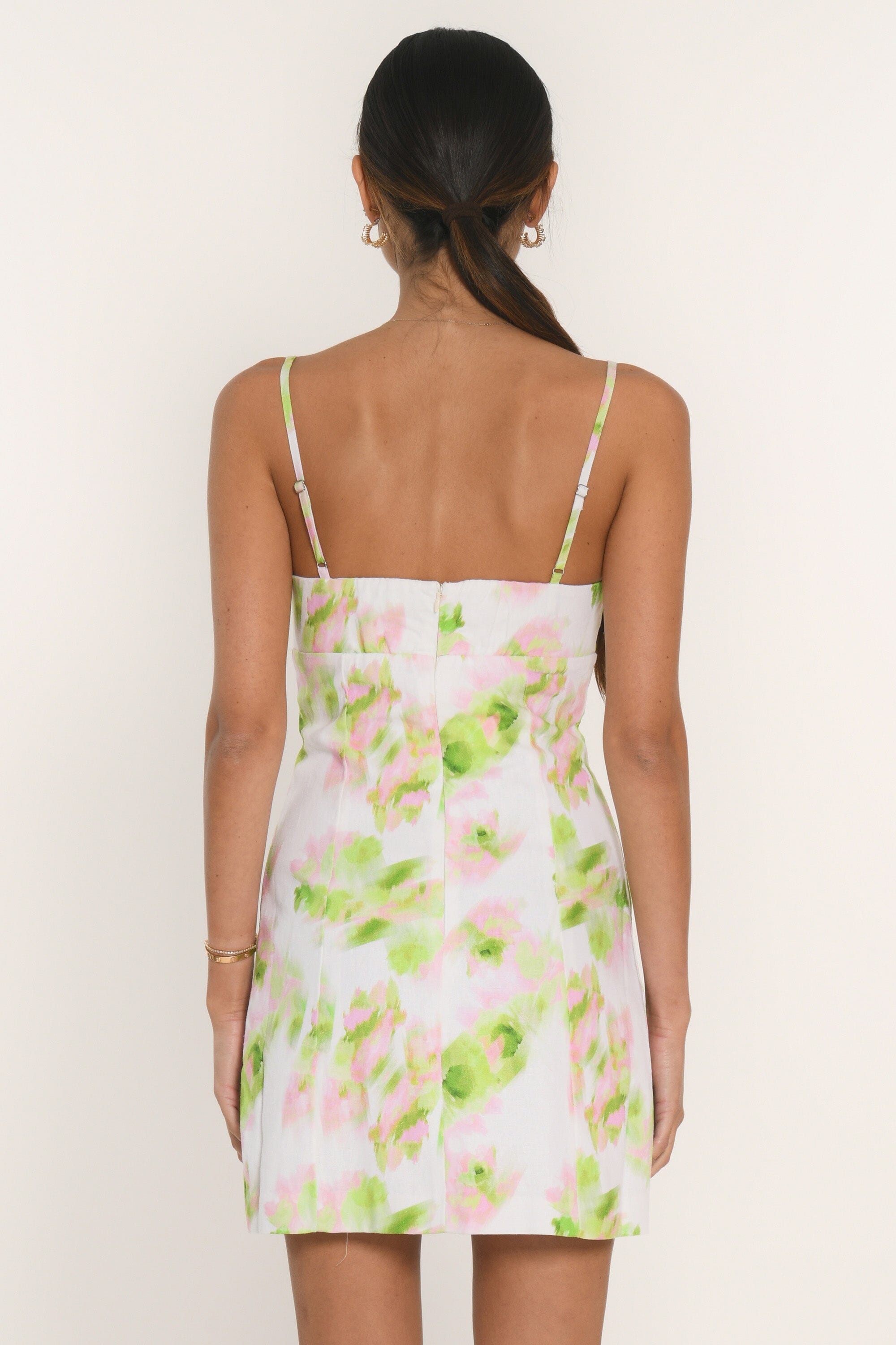ROBE COURTE - AMANDA - ROSE/VERT ROBE NEW KOOKAI Mode Kookai