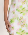 ROBE COURTE - AMANDA - ROSE/VERT ROBE NEW KOOKAI Mode Kookai