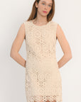 ROBE COURTE - ANDREE - BEIGE ROBE NEW KOOKAI Mode Kookai