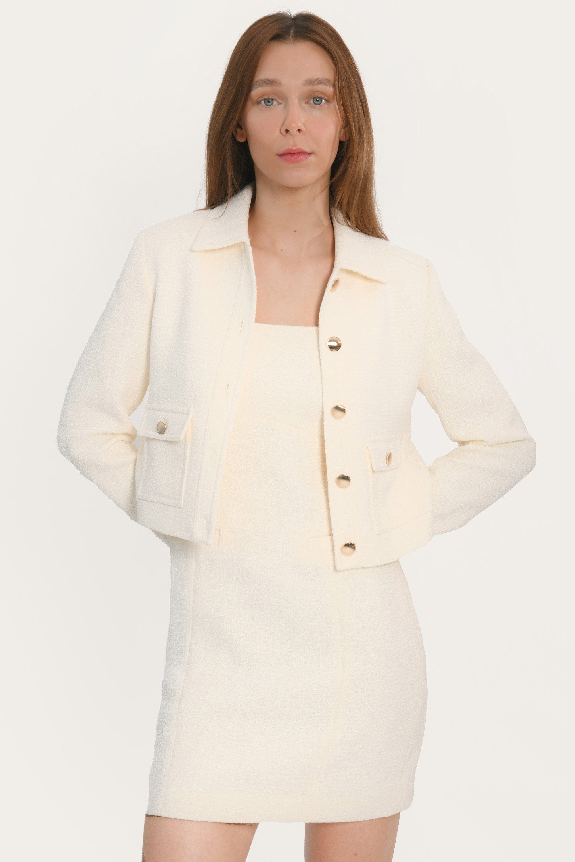 ROBE COURTE - ANNETTE - CREME ROBE NEW KOOKAI Mode Kookai
