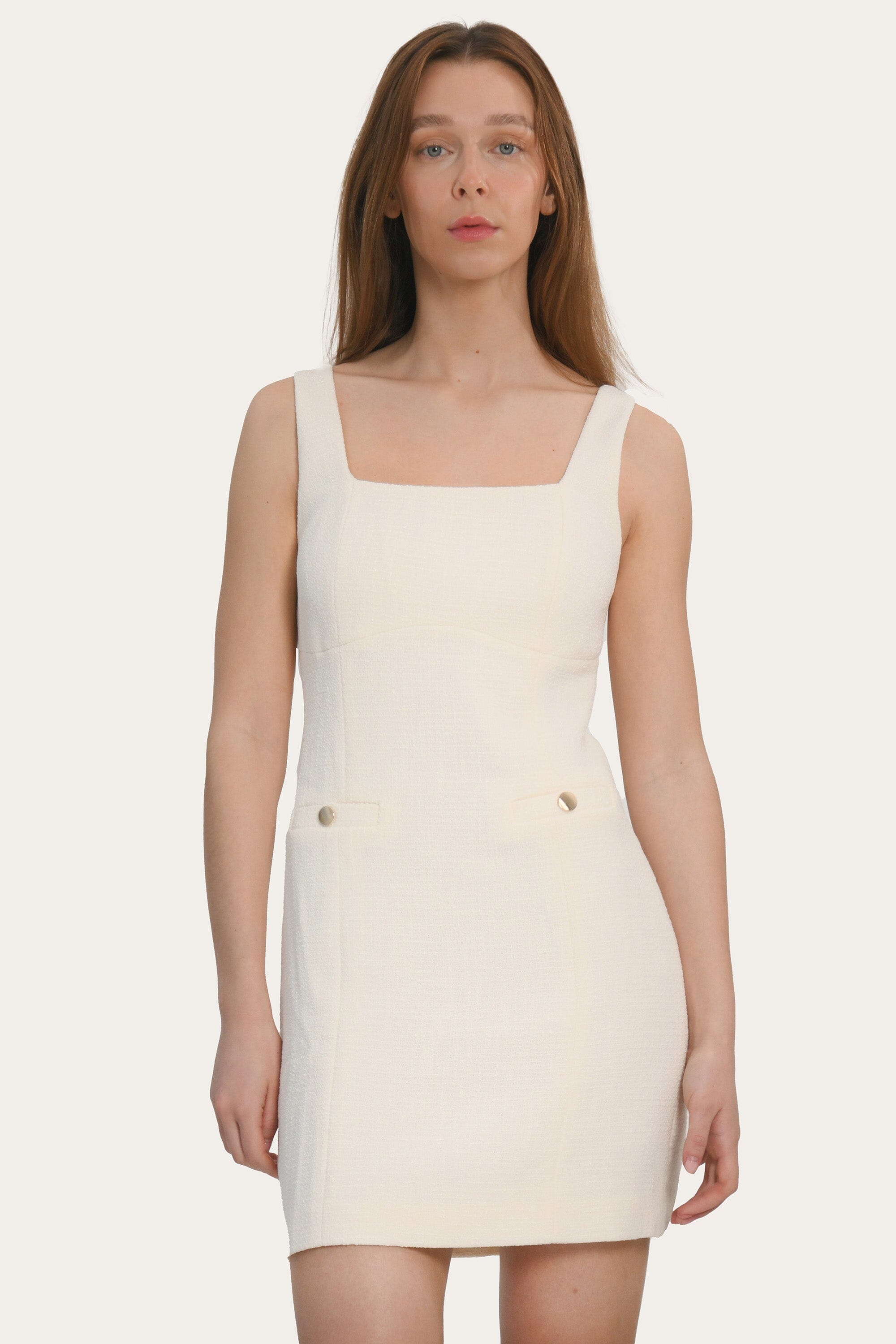 ROBE COURTE - ANNETTE - CREME ROBE NEW KOOKAI Mode Kookai