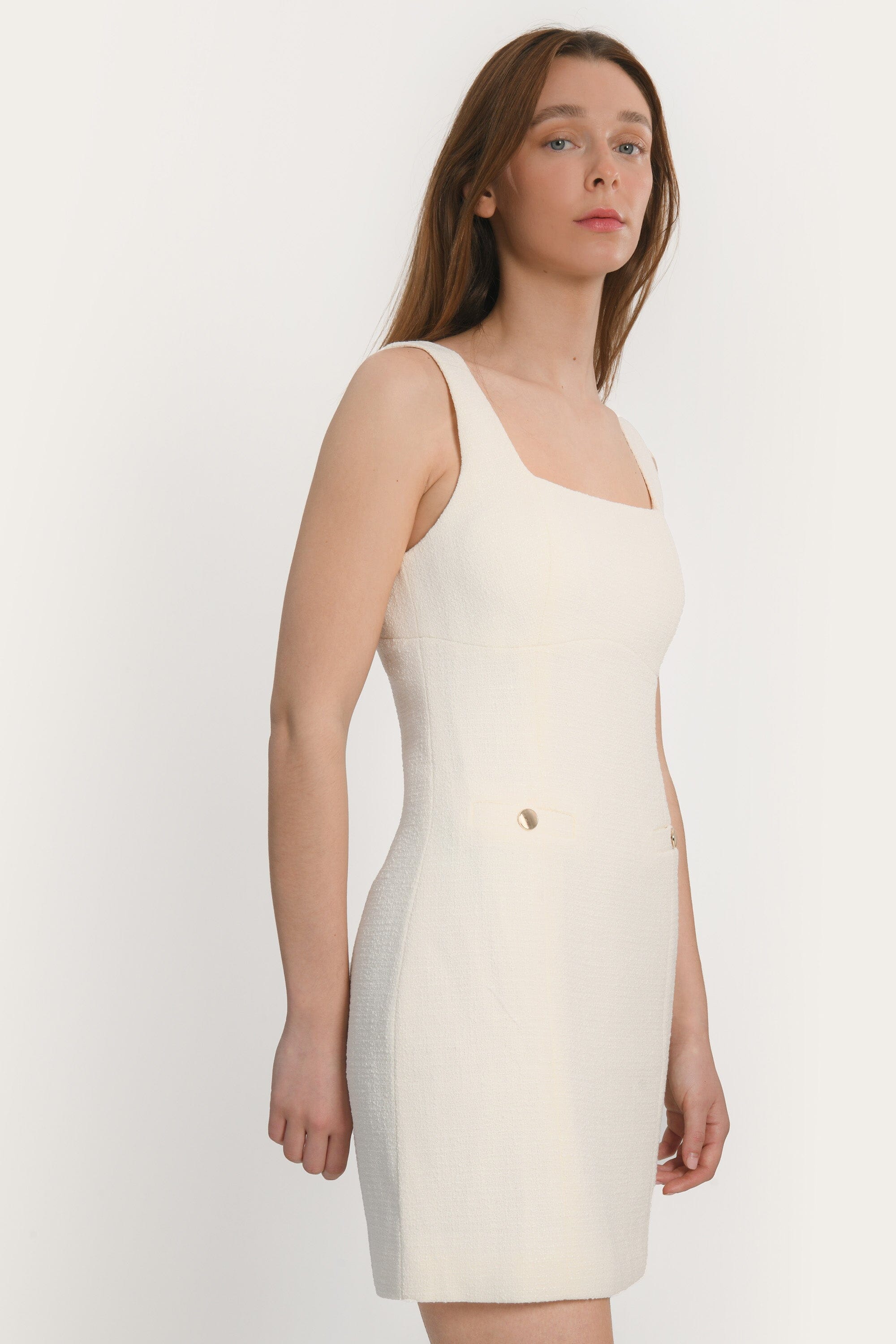 ROBE COURTE - ANNETTE - CREME ROBE NEW KOOKAI Mode Kookai