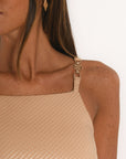 ROBE COURTE - ARIES - BEIGE ROBE NEW KOOKAI Mode Kookai