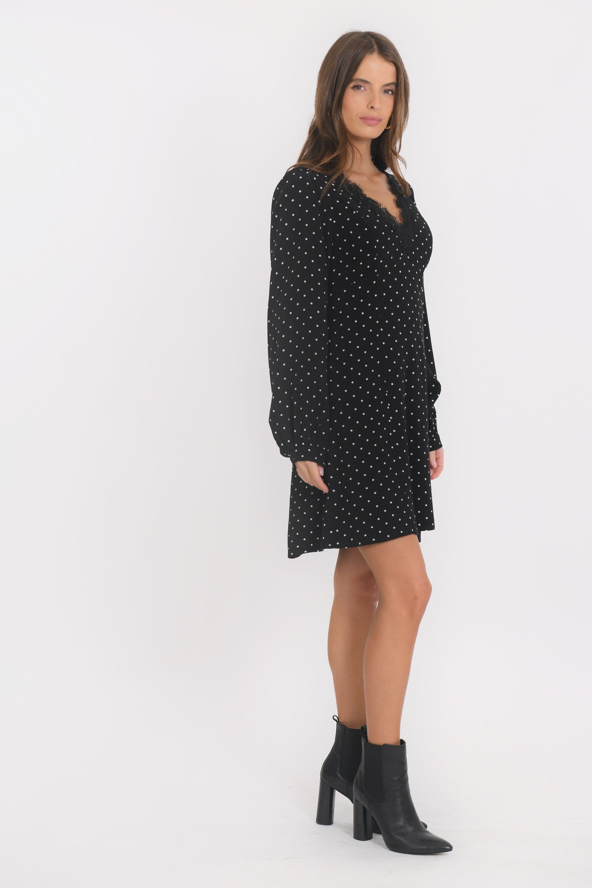 ROBE COURTE - BARNEY - NOIR ROBE NEW KOOKAI Mode Kookai