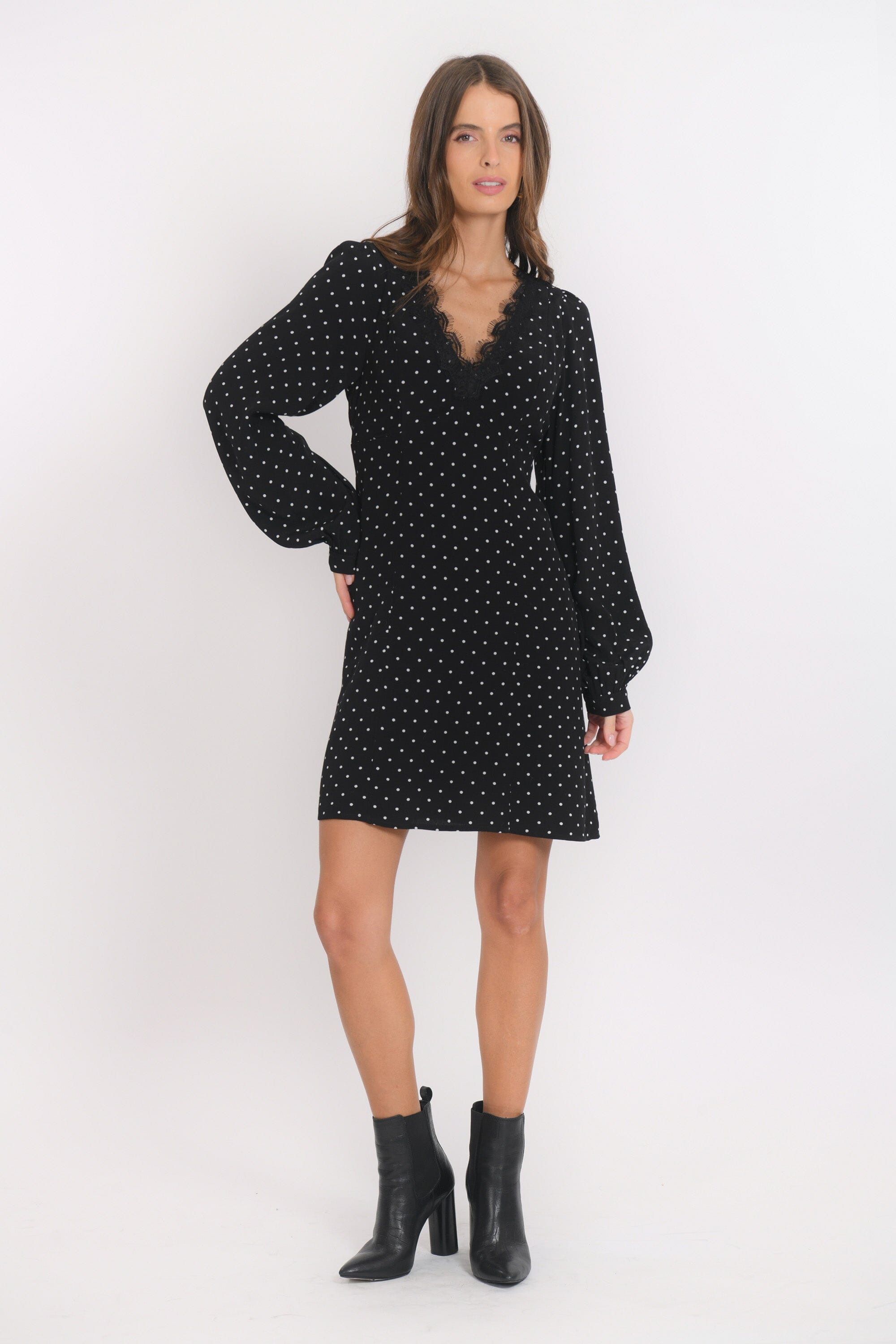 ROBE COURTE - BARNEY - NOIR ROBE NEW KOOKAI Mode Kookai