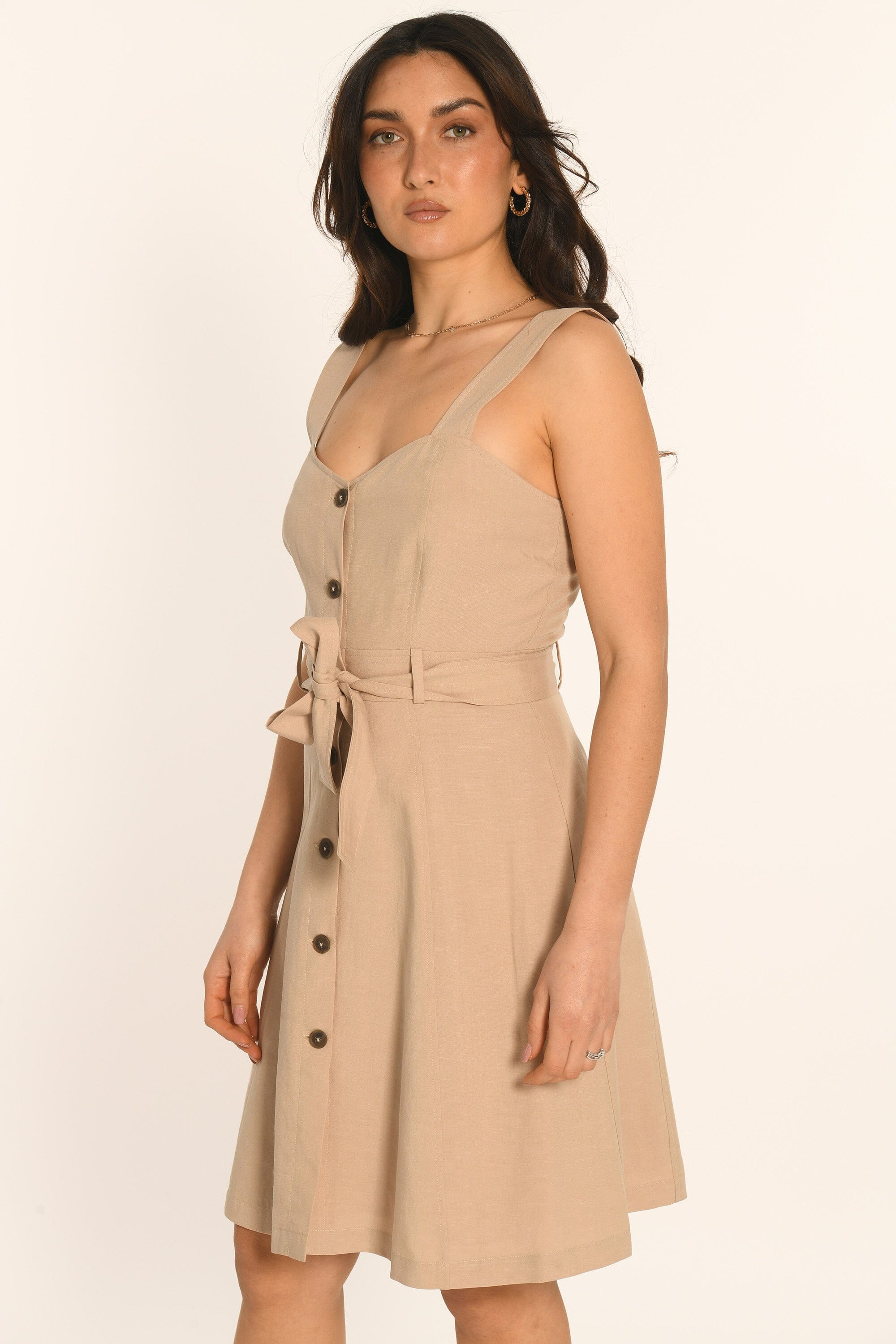 ROBE COURTE - BEIGE - AMAYA ROBE NEW KOOKAI Mode Kookai