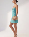 ROBE COURTE - CLEO - AQUA ROBE NEW KOOKAI Mode Kookai