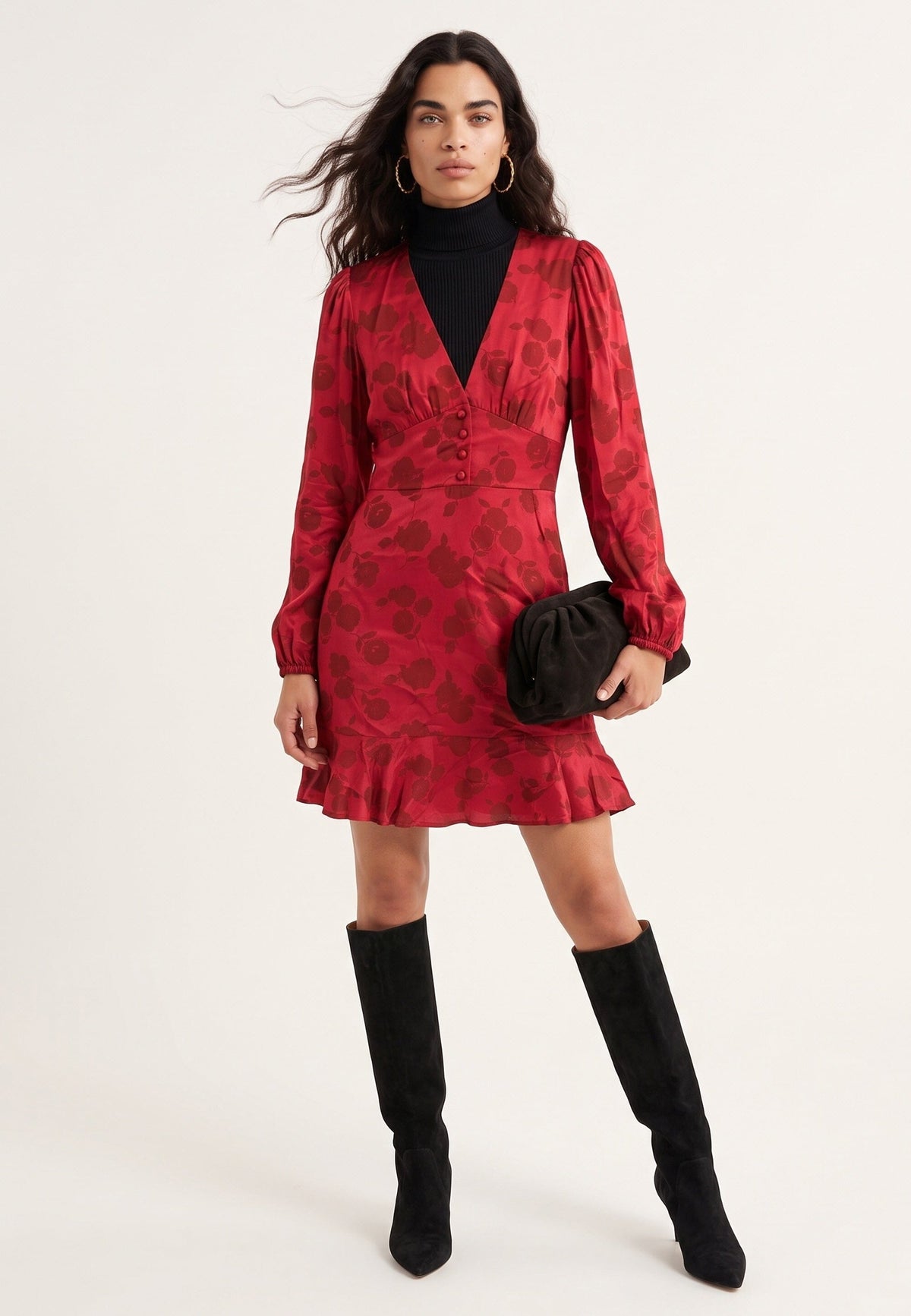 ROBE COURTE - DEBBIE - ROUGE ROBE NEW KOOKAI Mode Kookai