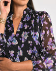 ROBE COURTE FLEURS MADISON MULTI VIOLET ROBE KOOKAI Mode Kookai