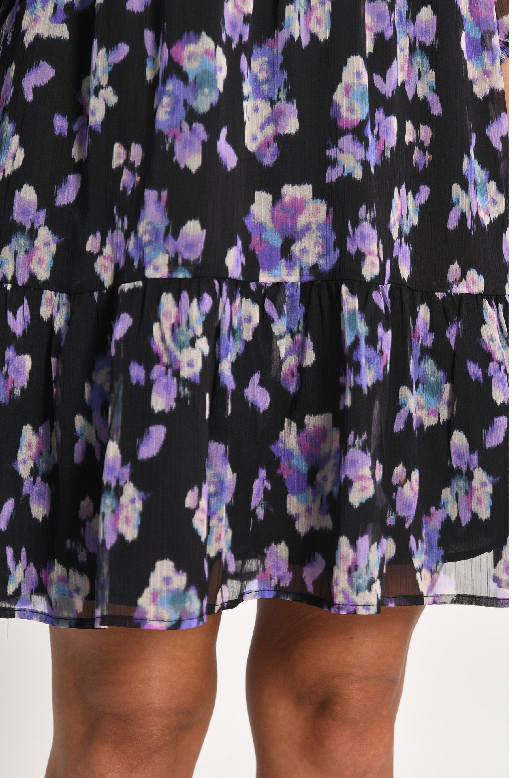 ROBE COURTE FLEURS MADISON MULTI VIOLET ROBE KOOKAI Mode Kookai