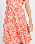 ROBE COURTE HELEN MULTI CORAIL ROBE NEW KOOKAI Mode Kookai
