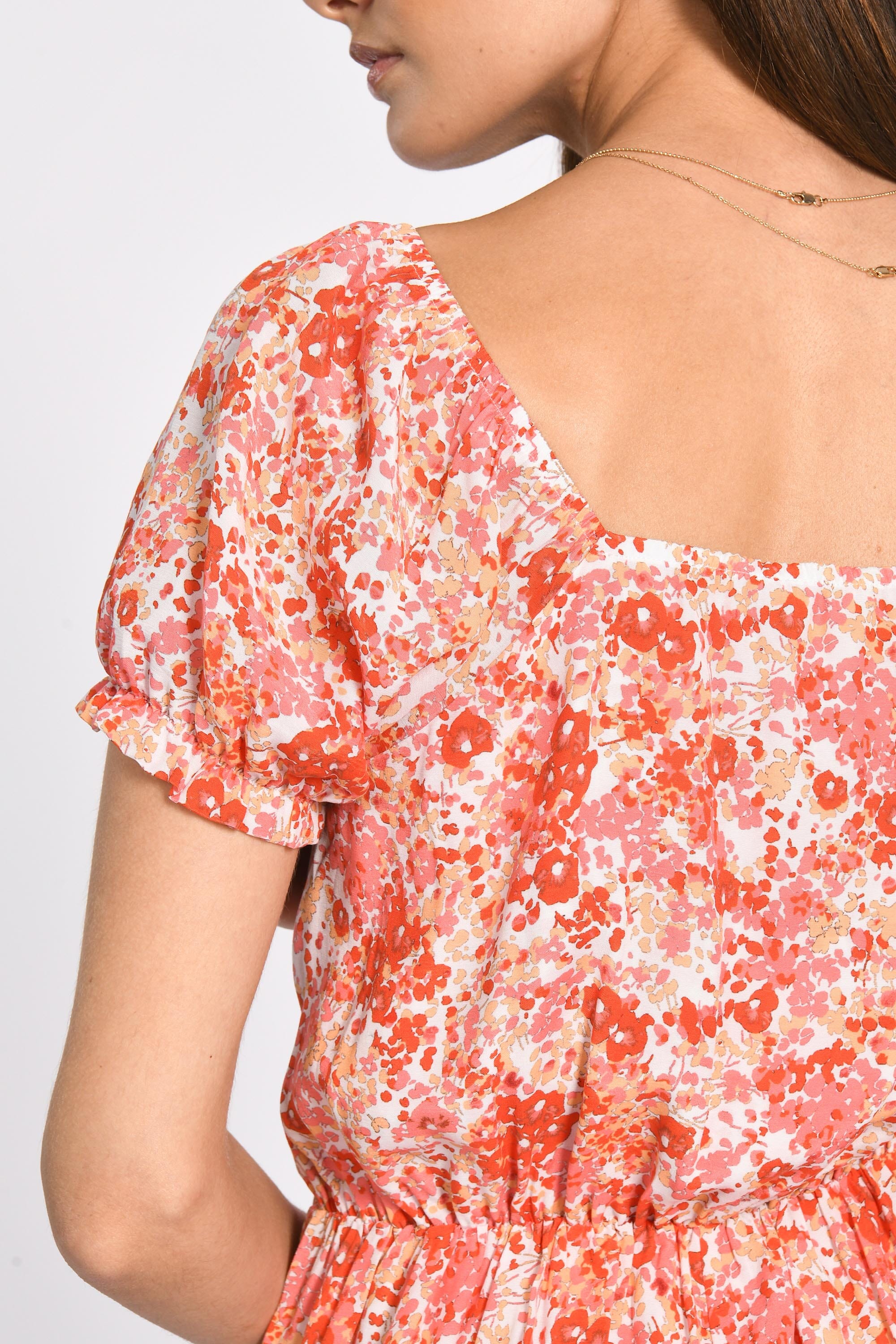 ROBE COURTE HELEN MULTI CORAIL ROBE NEW KOOKAI Mode Kookai