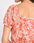 ROBE COURTE HELEN MULTI CORAIL ROBE NEW KOOKAI Mode Kookai