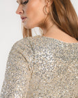 ROBE COURTE - JAY - SILVER/GOLD ROBE NEW KOOKAI Mode Kookai