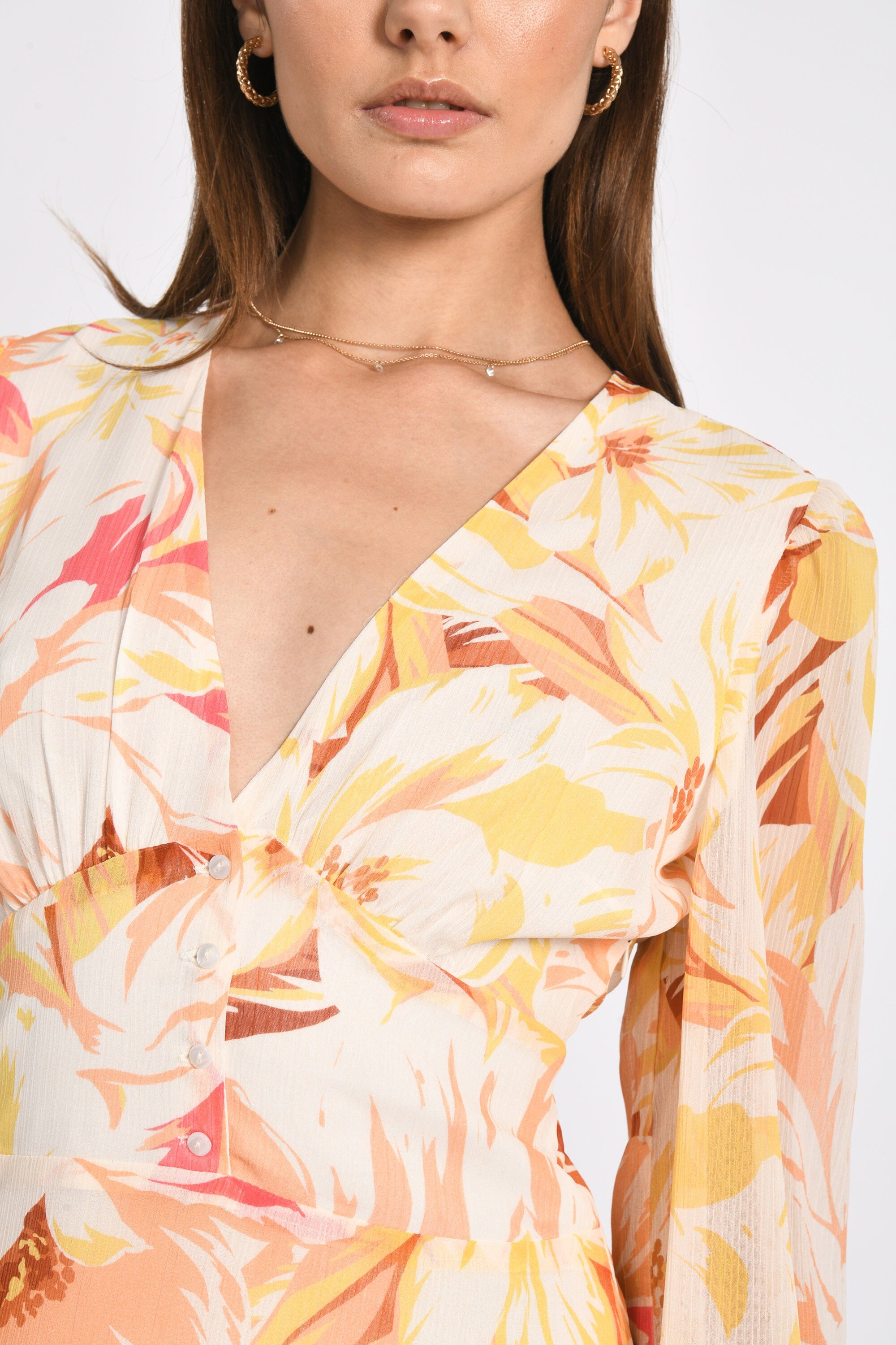 ROBE COURTE SERENA MULTI BEIGE ROBE kookai Mode Kookai