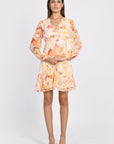 ROBE COURTE SERENA MULTI BEIGE ROBE kookai Mode Kookai
